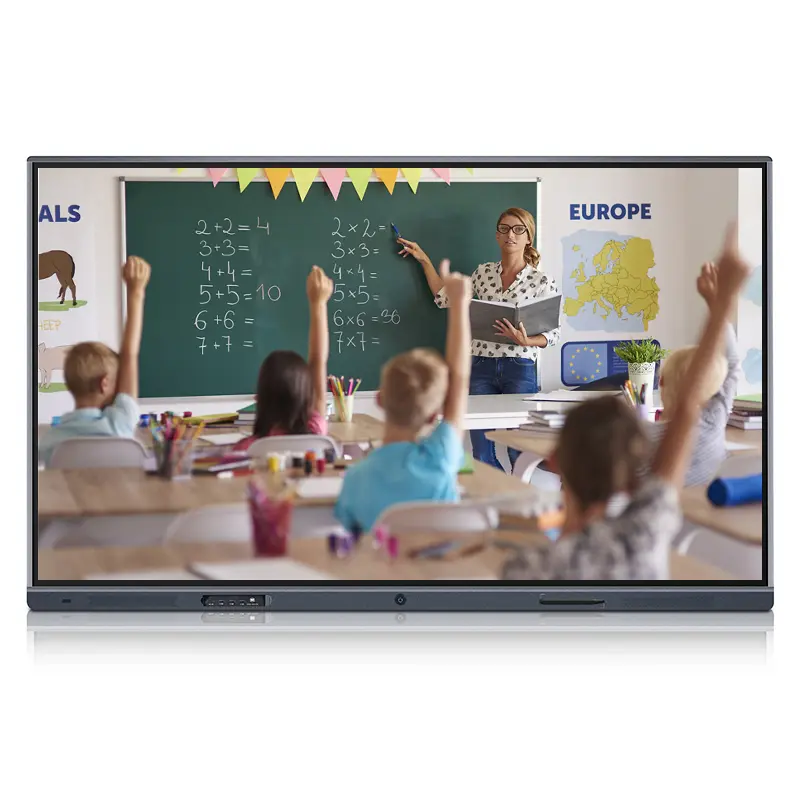 Smart Interactive Whiteboard For Class E Learning With Touch Screen Android Windows 65“ 75” 86“ 98” 110“